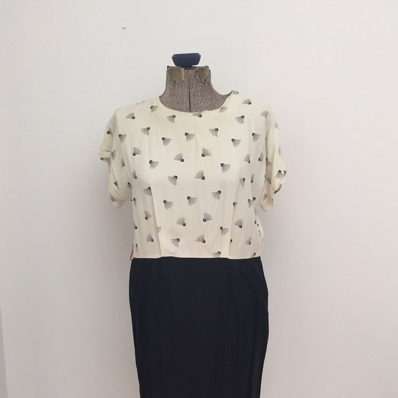 Black & white geometric patterned dress - Picture 3 of 5